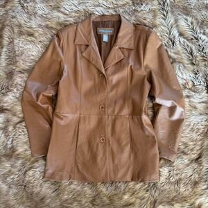 Vintage Jessica Holbrook Genuine Leather Jacket – Size L